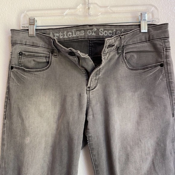 Articles of Society Grey Skinny Jeans SZ 28 - Picture 2 of 11